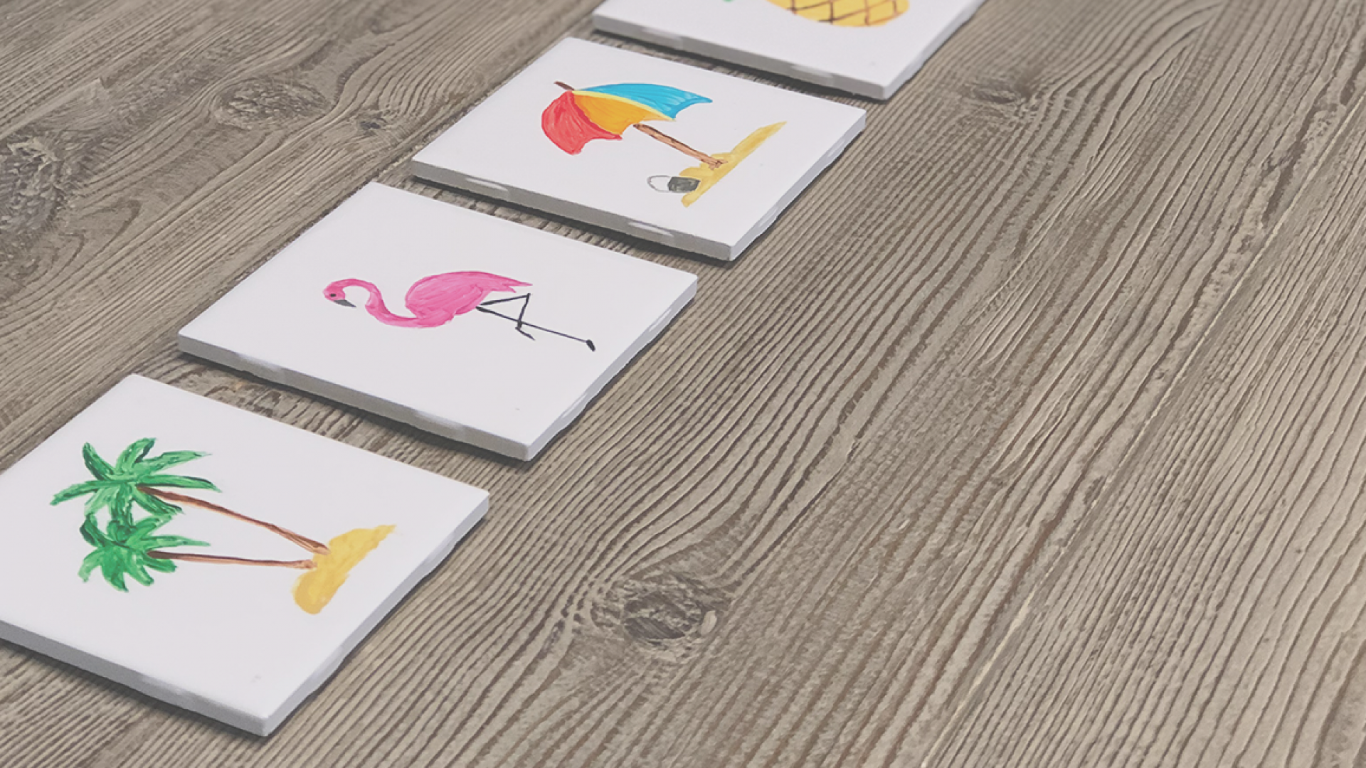 summer themed coasters