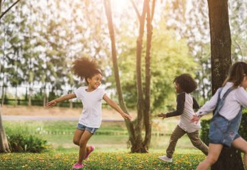 kids playing outside