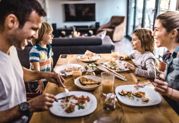 family dinner at home