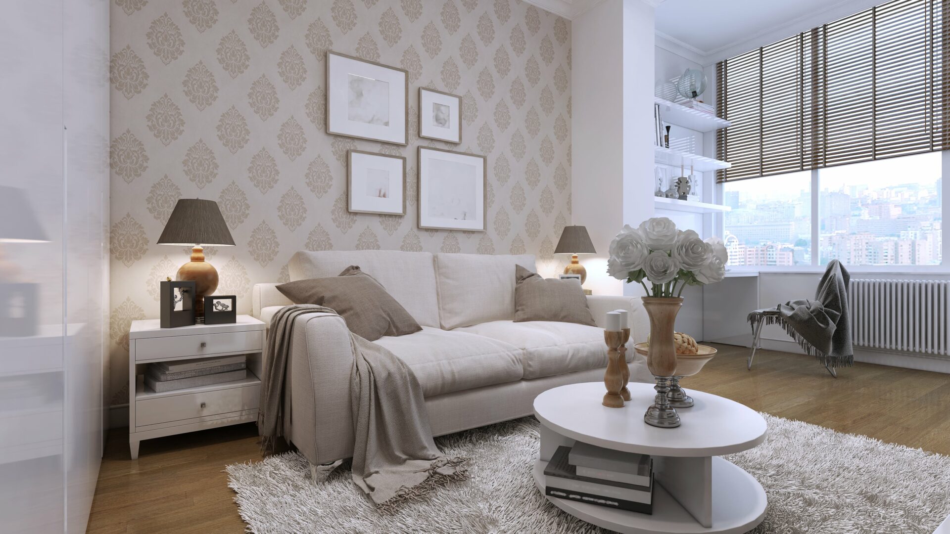 wallpaper living room