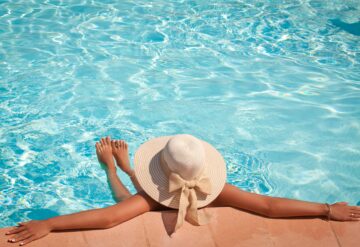 Summer swimming pool