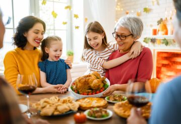 family at Thanksgiving