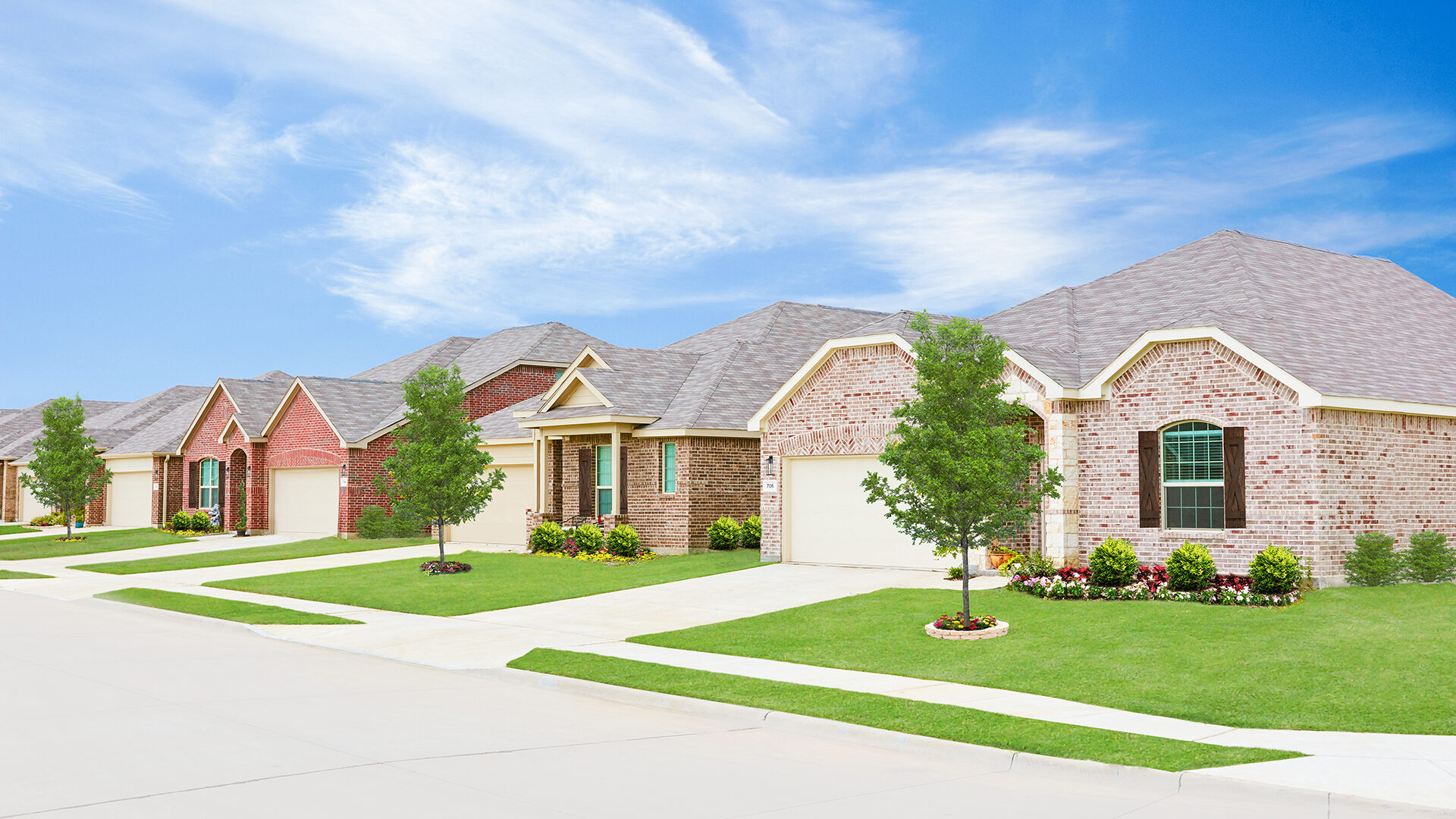 Lennar Dallas exterior streetscape