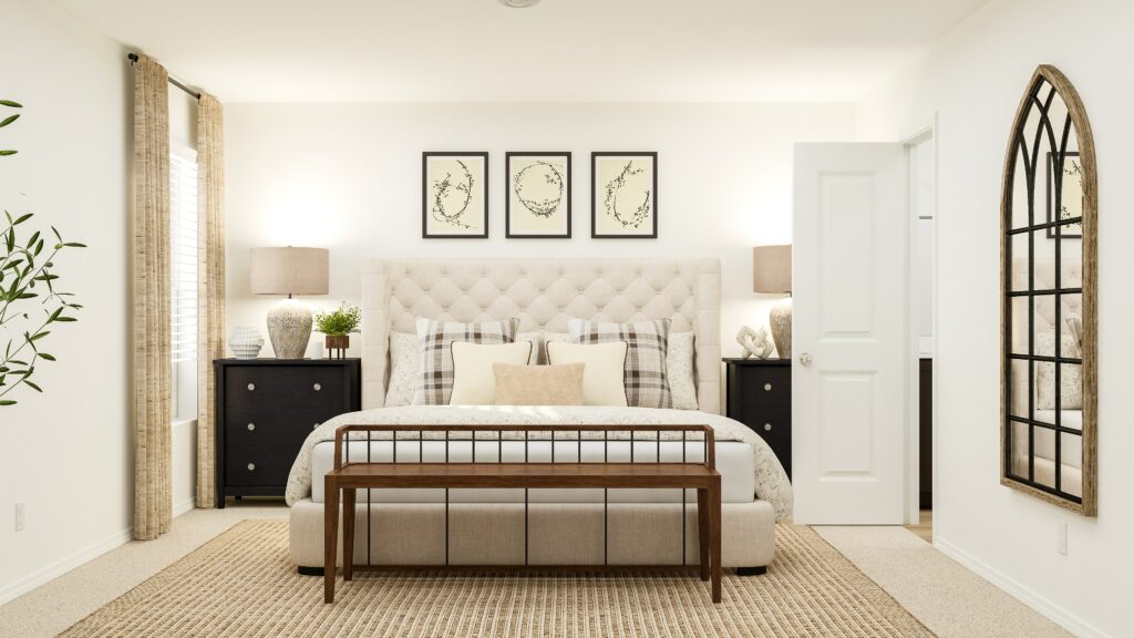 Lennar Dallas owners suite bedroom