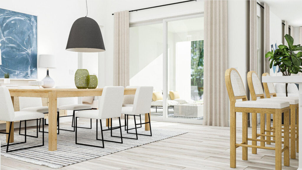 Lennar crisp denim and live design scheme living space
