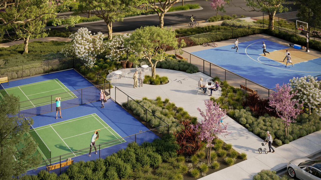 Lennar Junipers Rendering Amenity aerial
