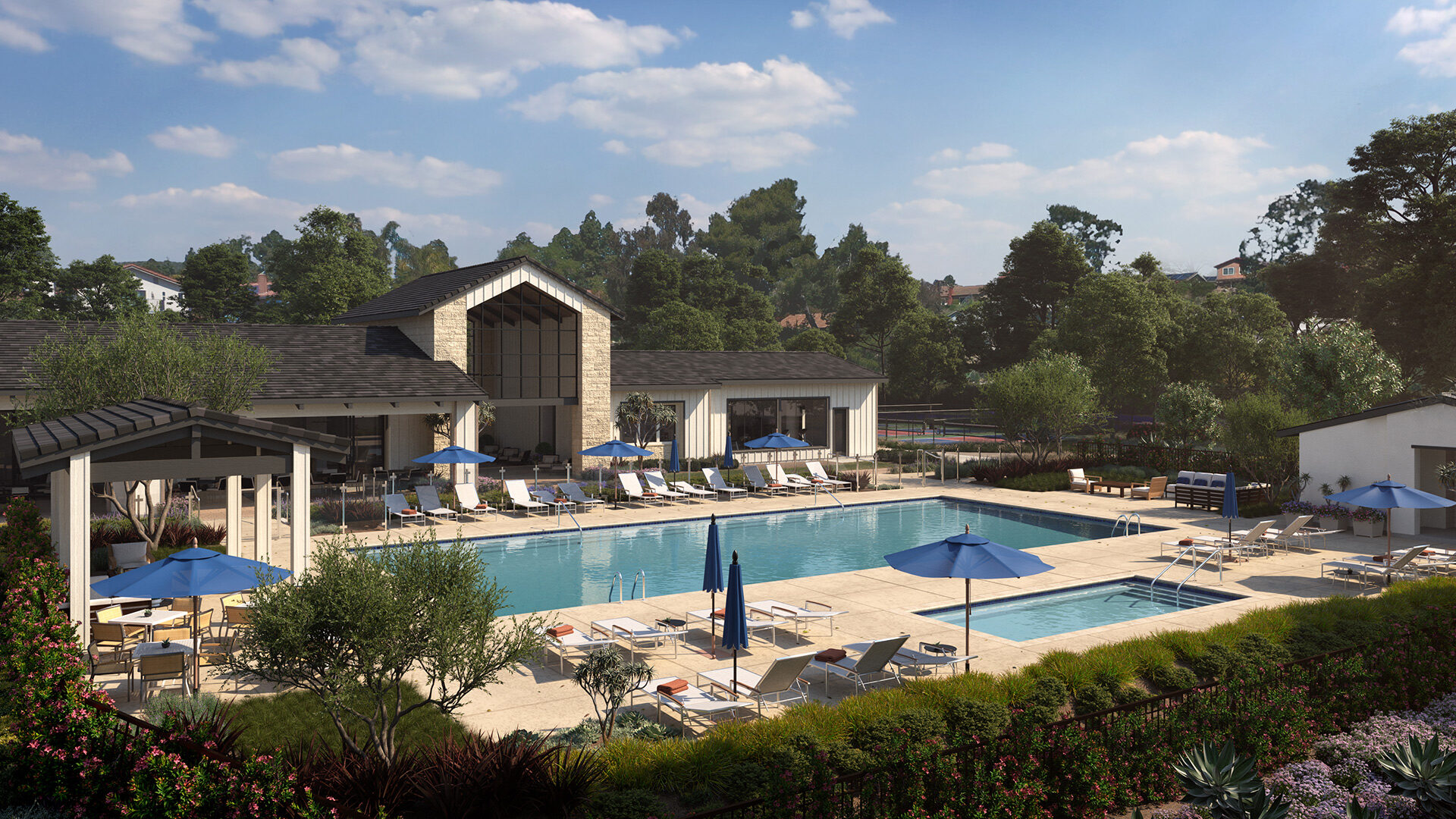 Lennar Junipers Rendering Amenity pool rec center