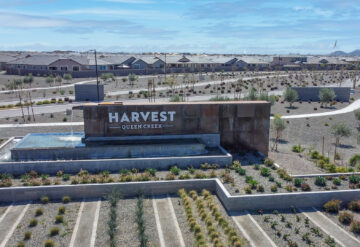 Lennar Harvest entrance sign