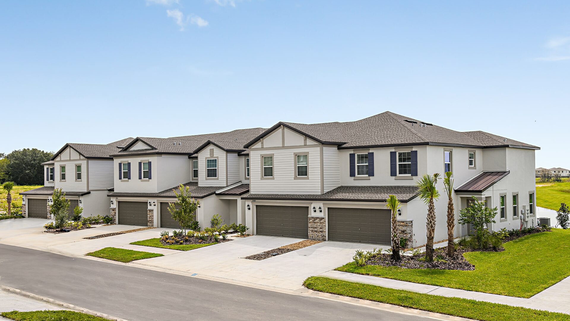 Lennar Tampa homes exterior streetscape