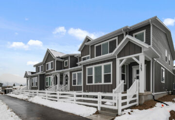 Lennar snowy home exterior