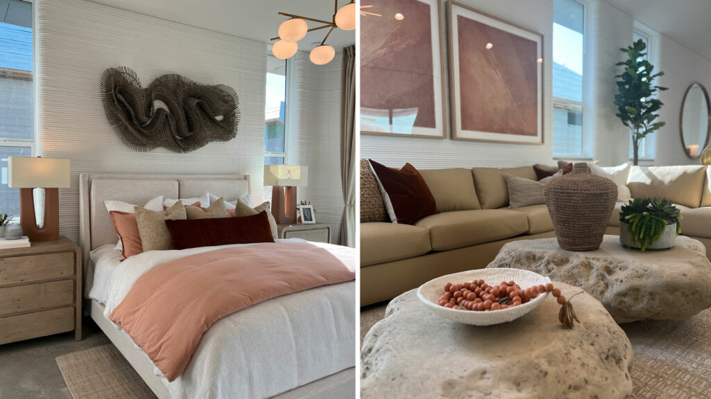 Peach Fuzz Wolf Ranch model home decor