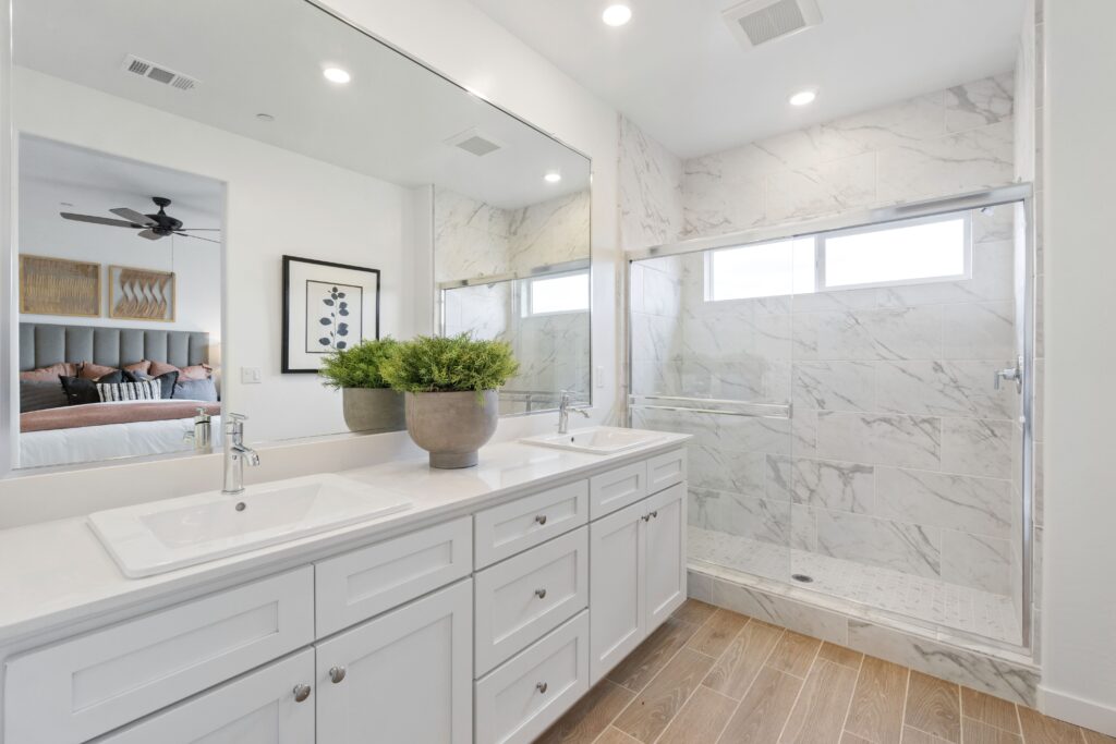 Orchard Series Gossamer Grove bathroom